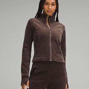 NWT Lululemon Scuba Track Jacket *Velvet Cord Espresso, Size 6, $148